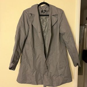 Dennis Basso coat with removable line and faux fur collar